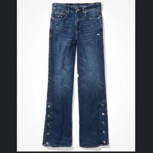 High waisted Wideleg jean